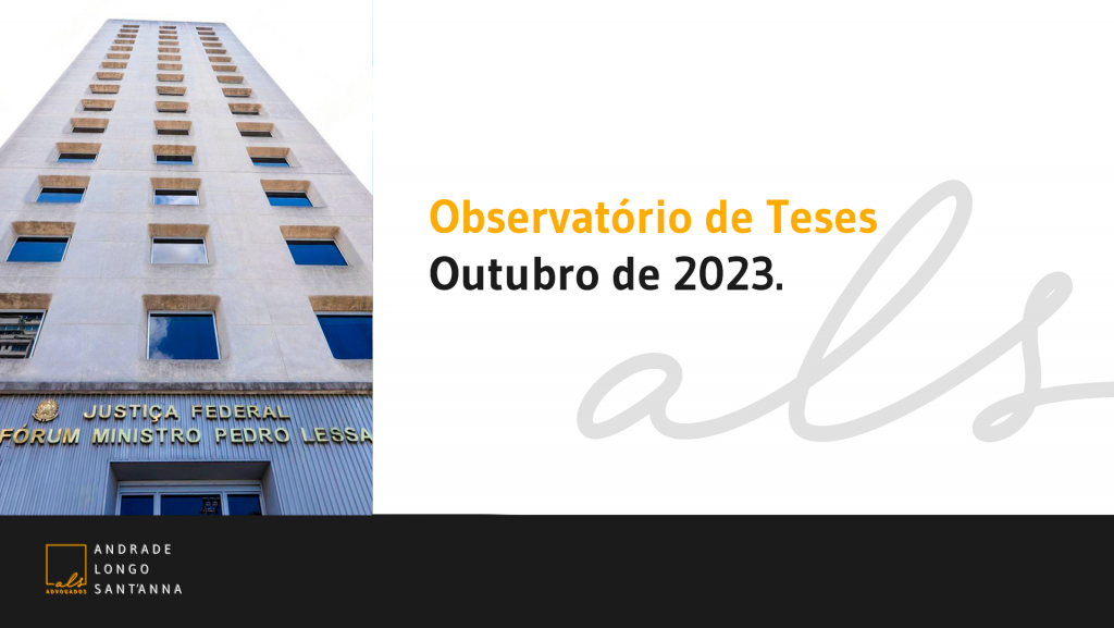 Observatório de Teses – Outubro de 2023.