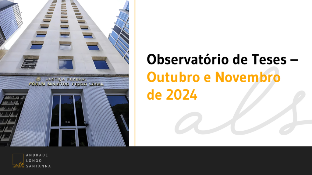 Observatório de Teses – Outubro e Novembro de 2024