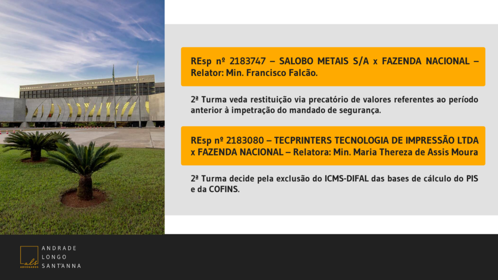 STJ veda restituição via precatório de valores referentes ao período anterior à impetração do mandado de segurança.